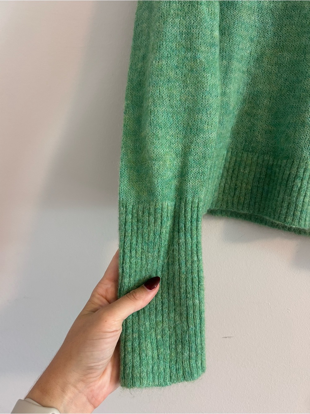 Banana Republic ITALIAN ALPACA-BLEND SWEATER POLO green - Picture 3 of 10